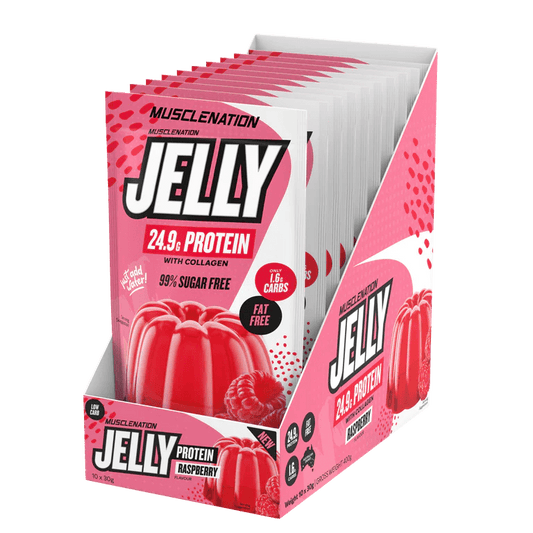 Muscle Nation - Protein Jelly + Collagen - Supplements - Raspberry - The Cave Gym