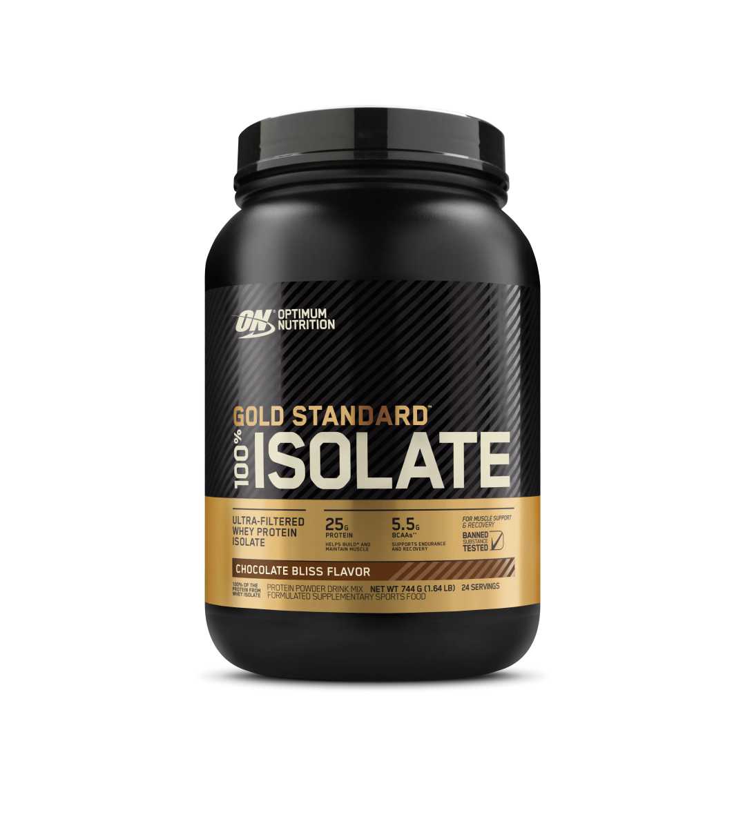 Optimum Nutrition - Gold Standard 100% Isolate Protein - Supplements - 24 Serves - The Cave Gym