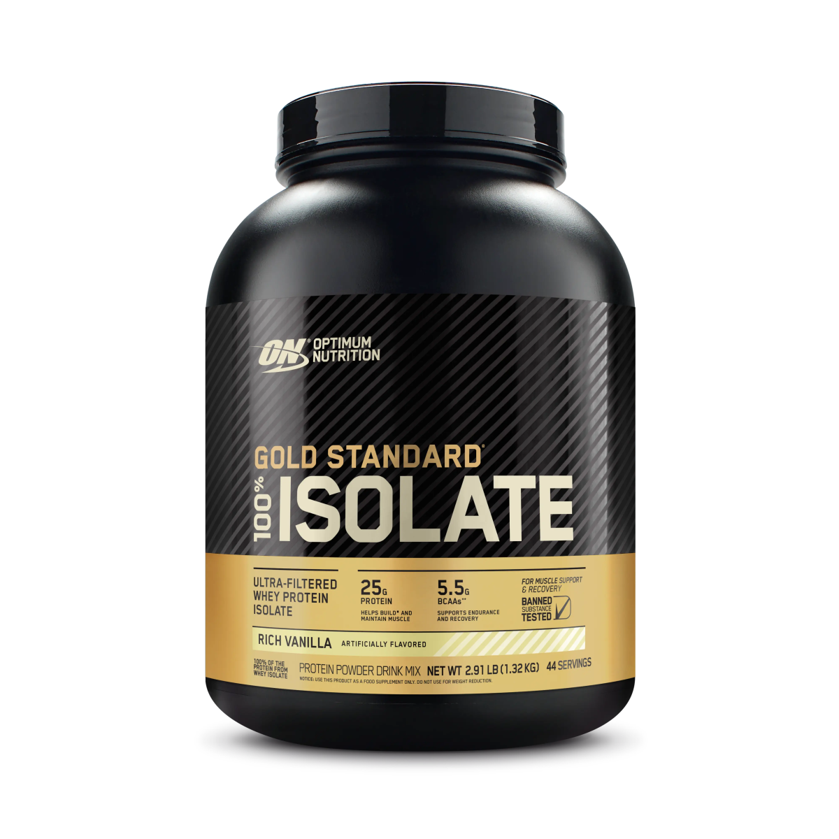 Optimum Nutrition - Gold Standard 100% Isolate Protein - Supplements - 44 Serves - The Cave Gym