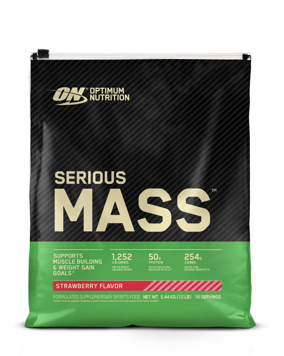 Optimum Nutrition - Serious Mass - Supplements - Strawberry - The Cave Gym