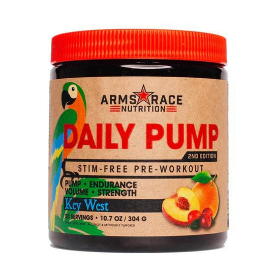 Arms Race Nutrition - Daily Pump Stim-Free Pre-Workout - Supplements - 20 Serves - The Cave Gym