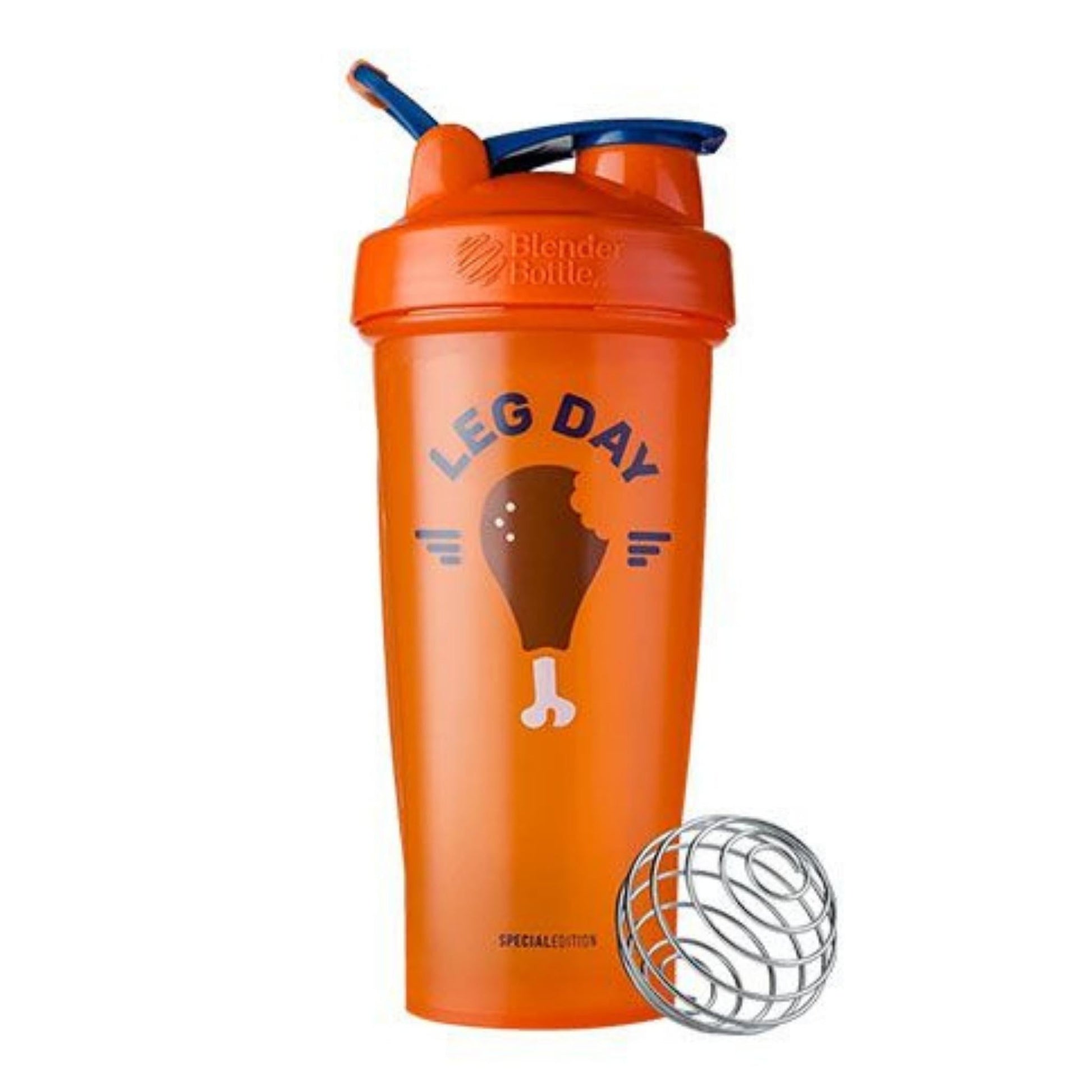 Blender Bottle Shaker Classic V2 - 828ml - Merchandise - Leg Day Orange - The Cave Gym