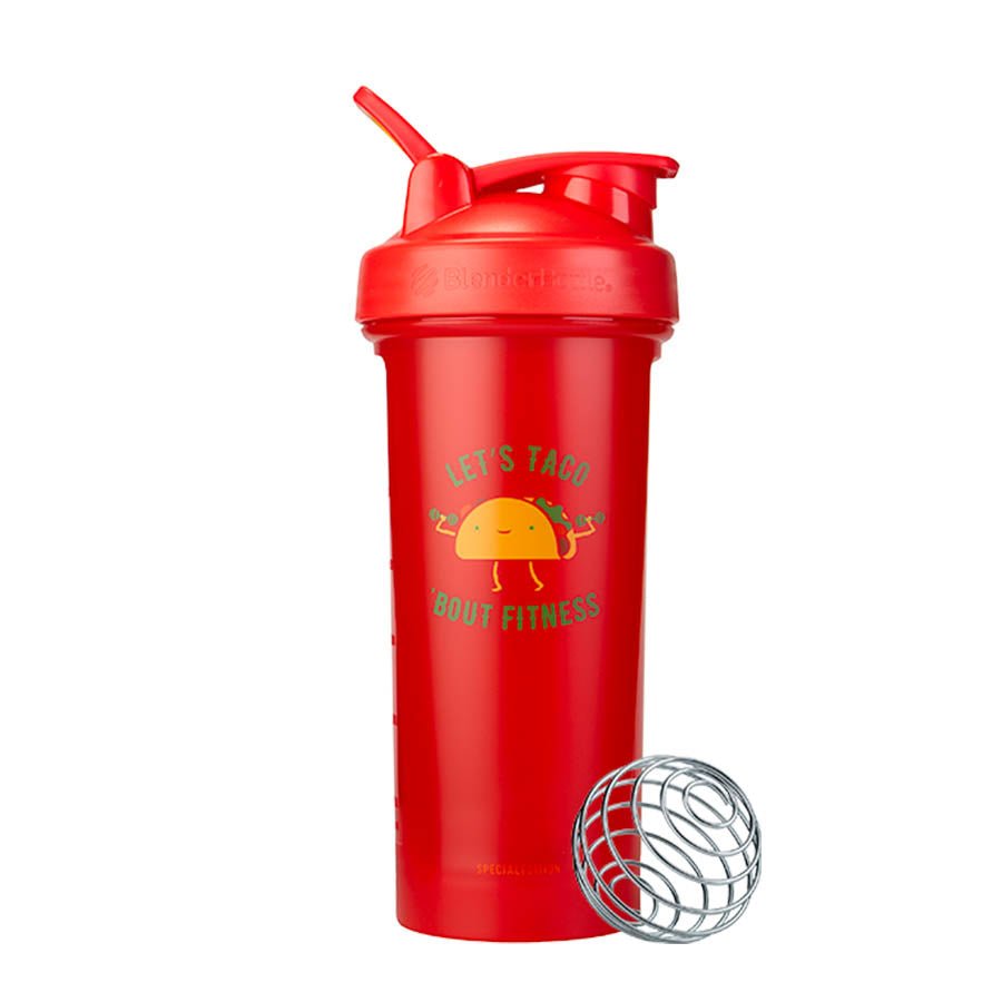 Blender Bottle Shaker Classic V2 - 828ml - Merchandise - Lets Taco About Fitness Red - The Cave Gym