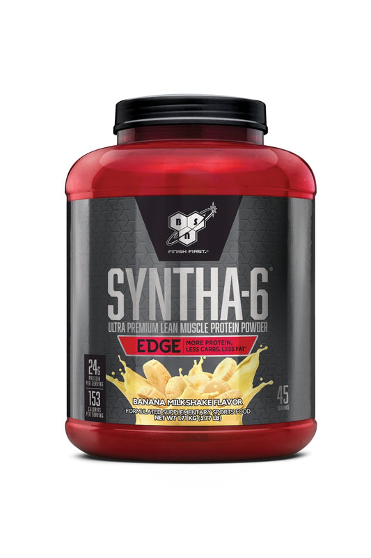 BSN Syntha-6 Edge Ultra Premium Protein - 45 Serve - Supplements - Banana Milkshake 1.71kg - The Cave Gym