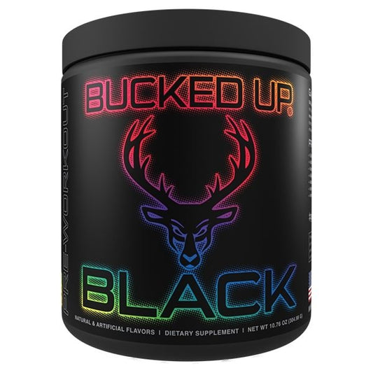 Bucked Up - Black Pre Workout 30 Serve - Supplements - Deer Candy (Grape-Strawberry) - The Cave Gym