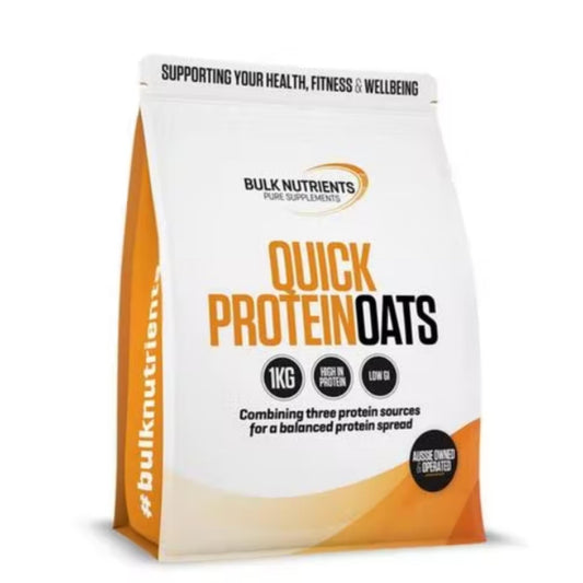 Bulk Nutrients - Quick Protein Oats Brown Sugar Cinnamon - Supplements - 1kg - The Cave Gym