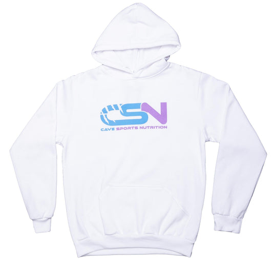 Cave Apparel - Hoodie Lightweight White - Merchandise - X-Small - The Cave Gym