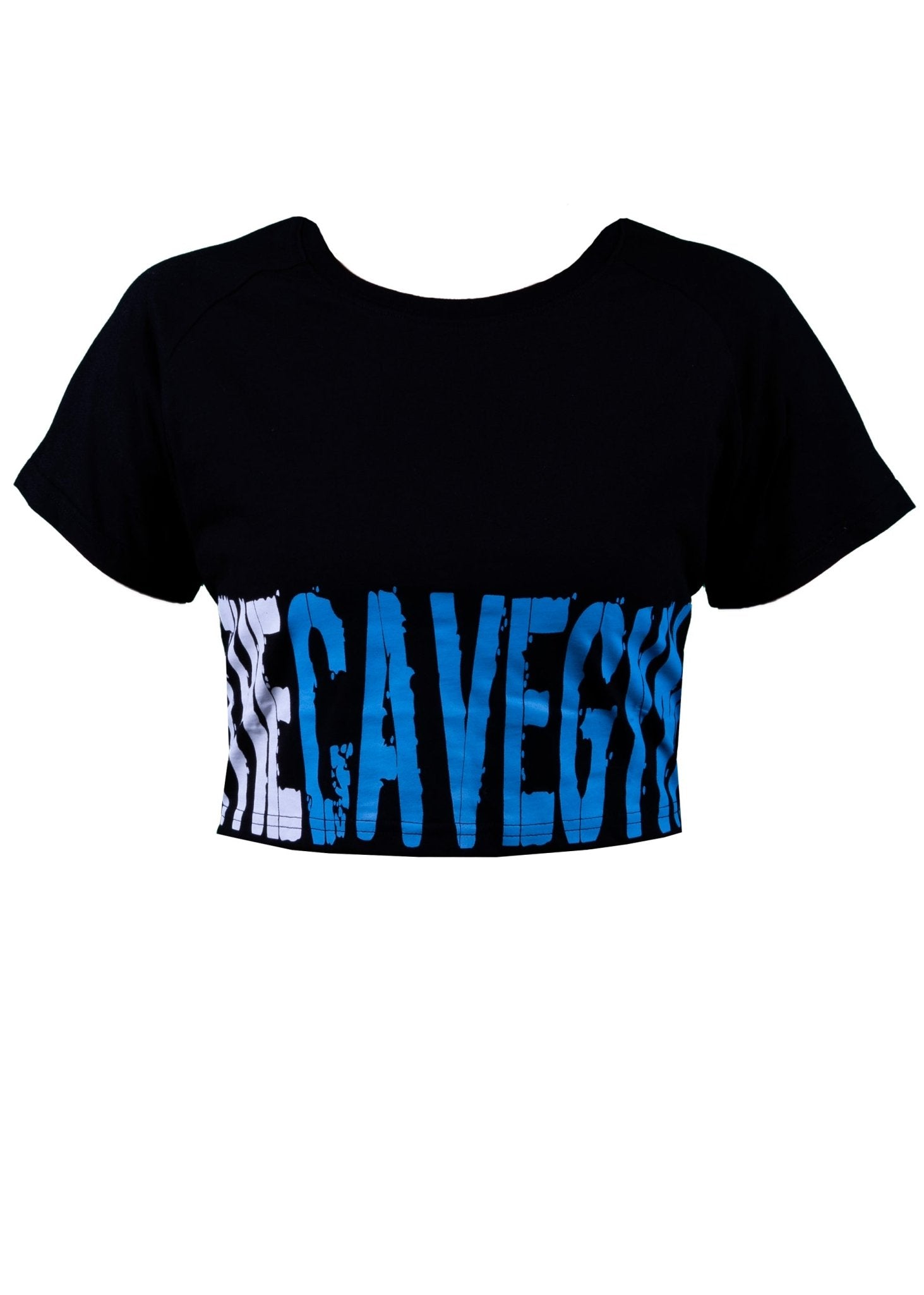 Cave Apparel - Women's Cropped Shirt Blue - Merchandise - Blue - The Cave Gym