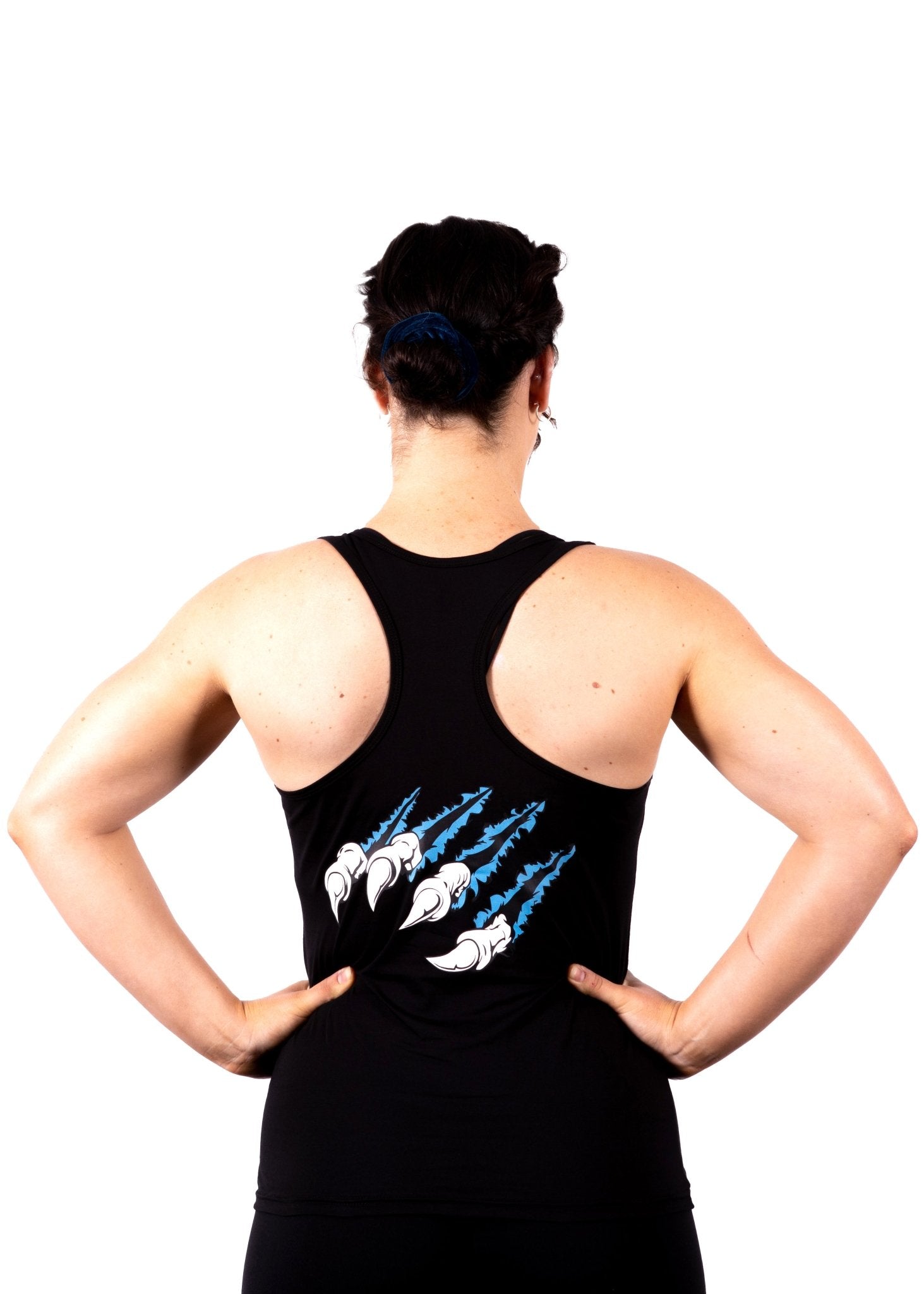 Cave Apparel - Women's Racer Back Singlet Blue - Merchandise - Blue - The Cave Gym