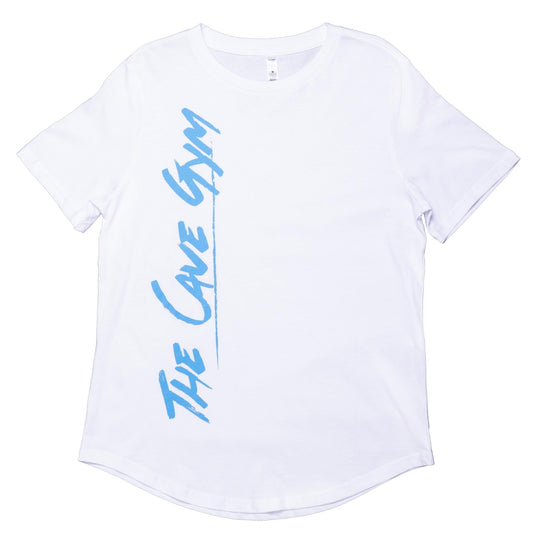 Cave Gym Women's Drop T-Shirt White - Merchandise - X-Small - The Cave Gym