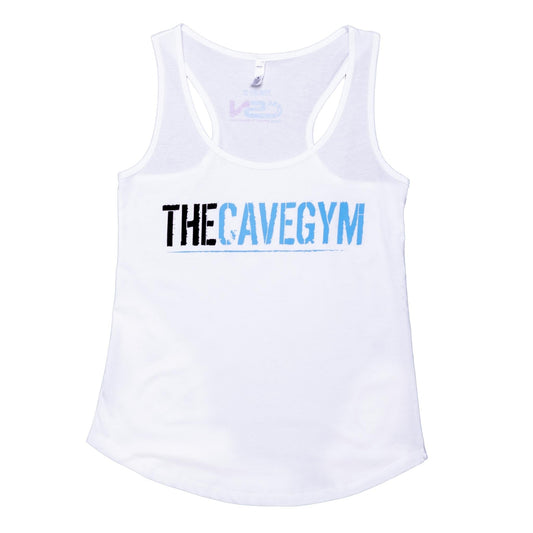 Cave Gym Women's Racerback Singlet White - Merchandise - X-Small - The Cave Gym
