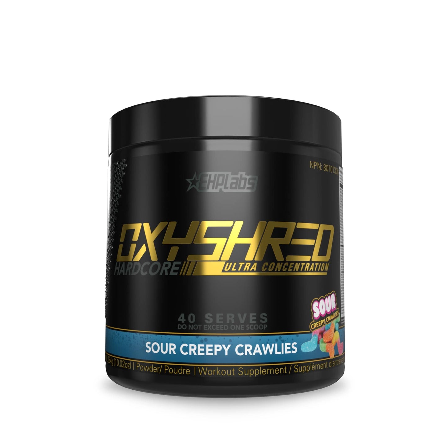 EHP Labs OxyShred Hardcore Ultra Concentration 40 Serves - Supplements - Limited Edition Sour Creepy Crawlies - The Cave Gym