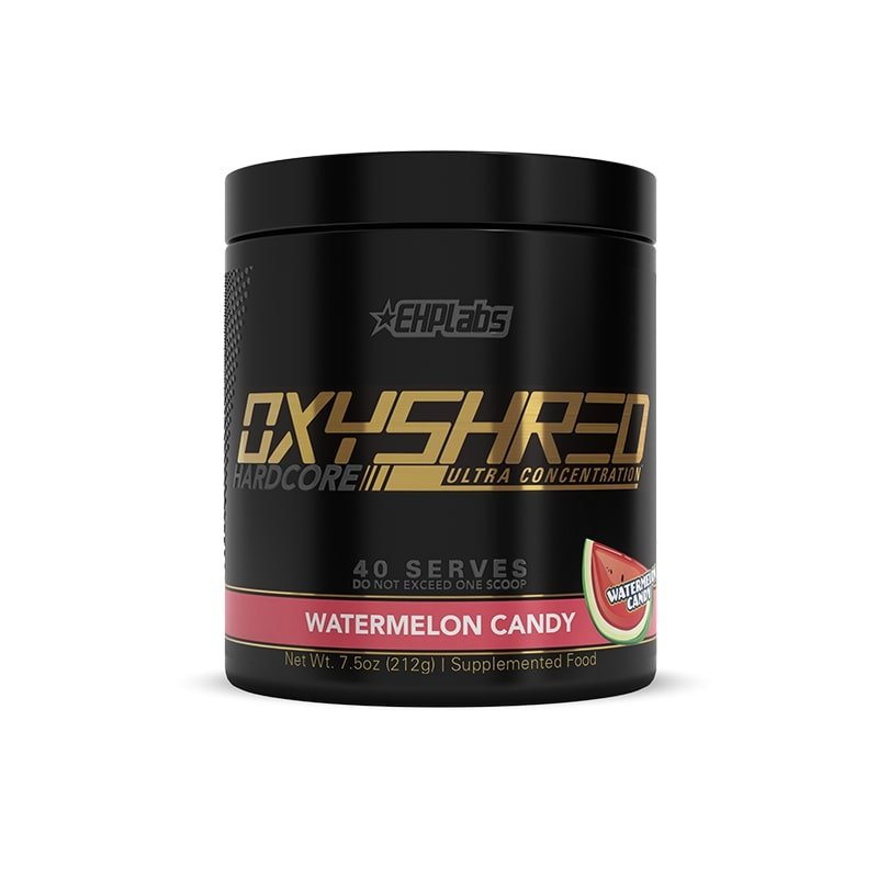 EHP Labs OxyShred Hardcore Ultra Concentration 40 Serves - Supplements - Watermelon Candy - The Cave Gym