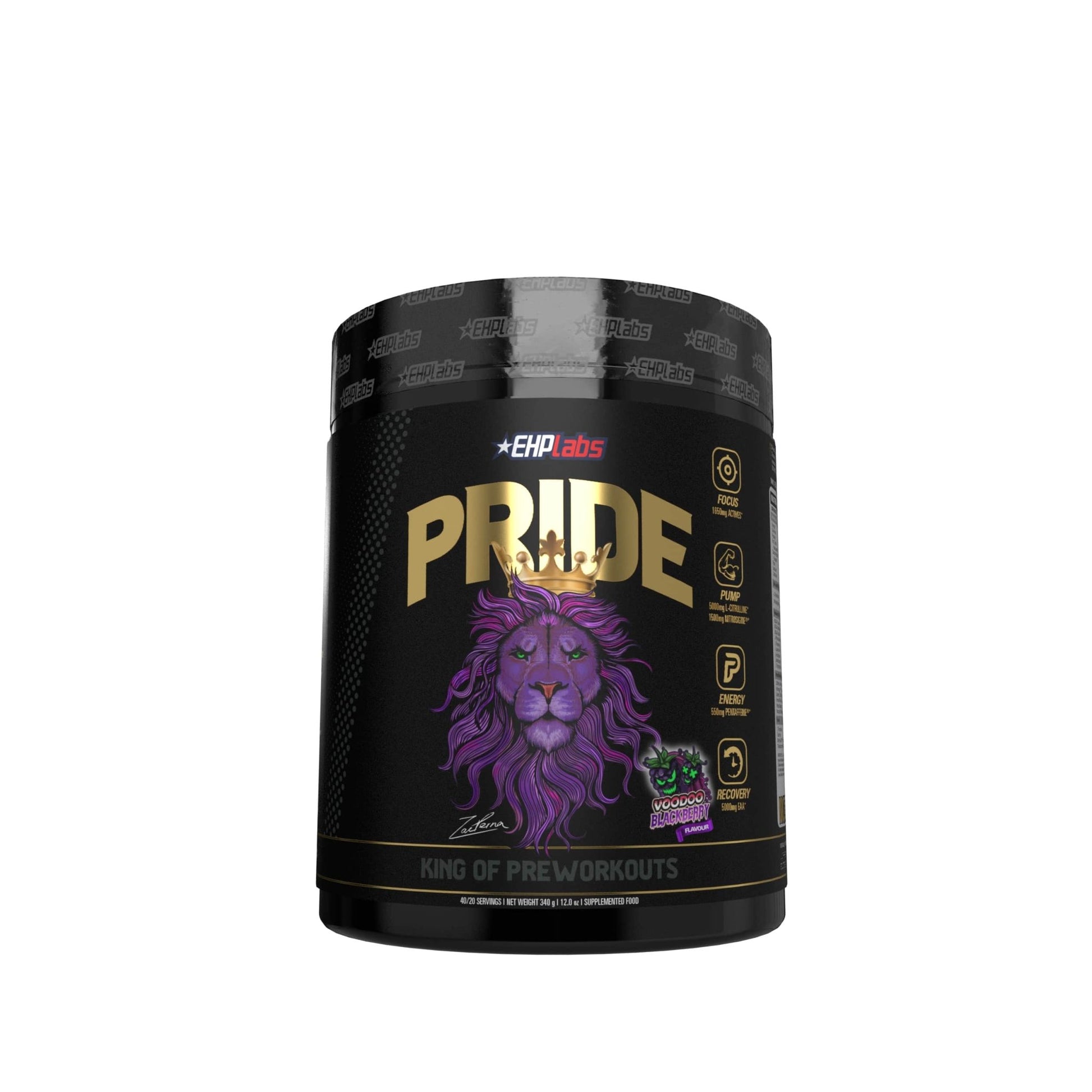 EHP Labs - Pride Pre-Workout - Supplements - Voodoo Blackberry - The Cave Gym