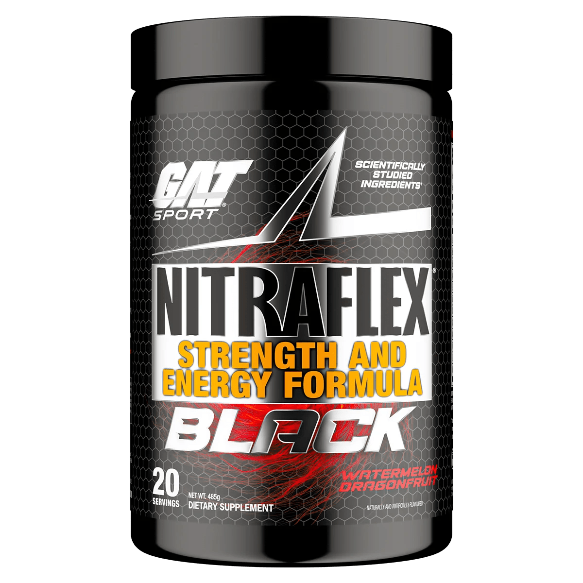 GAT Sport - Nitraflex Black Pre-Workout - 20 Serves - The Cave Gym