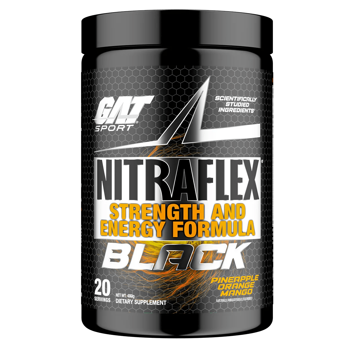 GAT Sport - Nitraflex Black Pre-Workout - 20 Serves - The Cave Gym