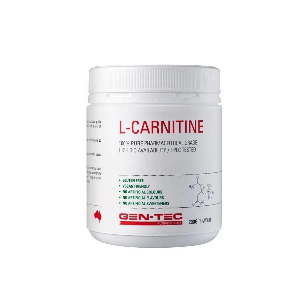 Gen-Tec Nutrition - L-Carnitine 200g - Supplements - The Cave Gym