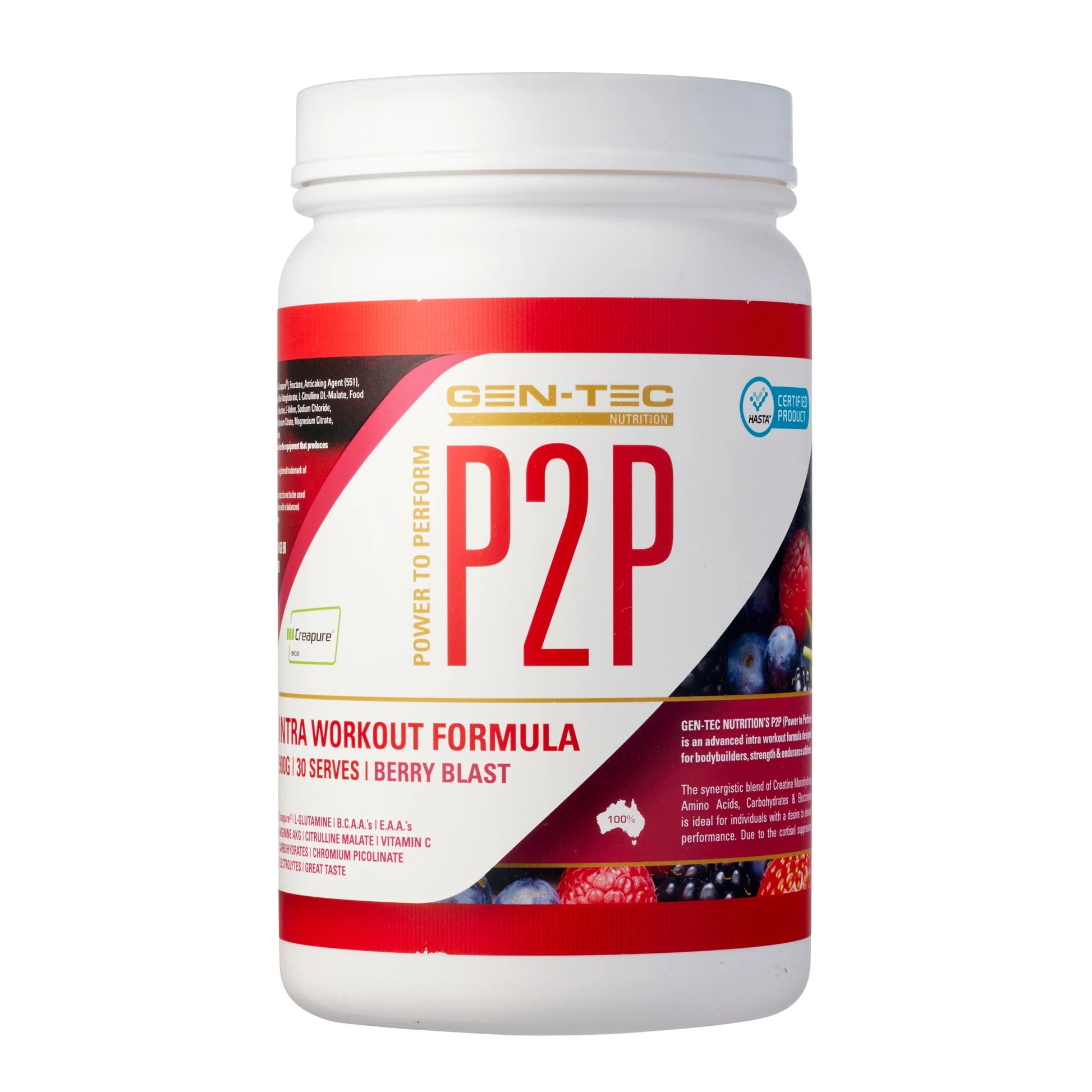Gen-Tec Nutrition - P2P Power to Perform Intra Workout - Supplements - 900g - The Cave Gym