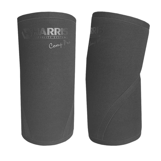 Harris - Knee Sleeves 7mm Neoprene Black Comp Pro - Training Accessories - Black Comp Pro - The Cave Gym