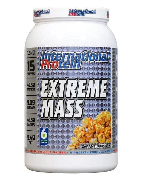 International Protein - Extreme Mass - Supplements - Caramel Popcorn - The Cave Gym