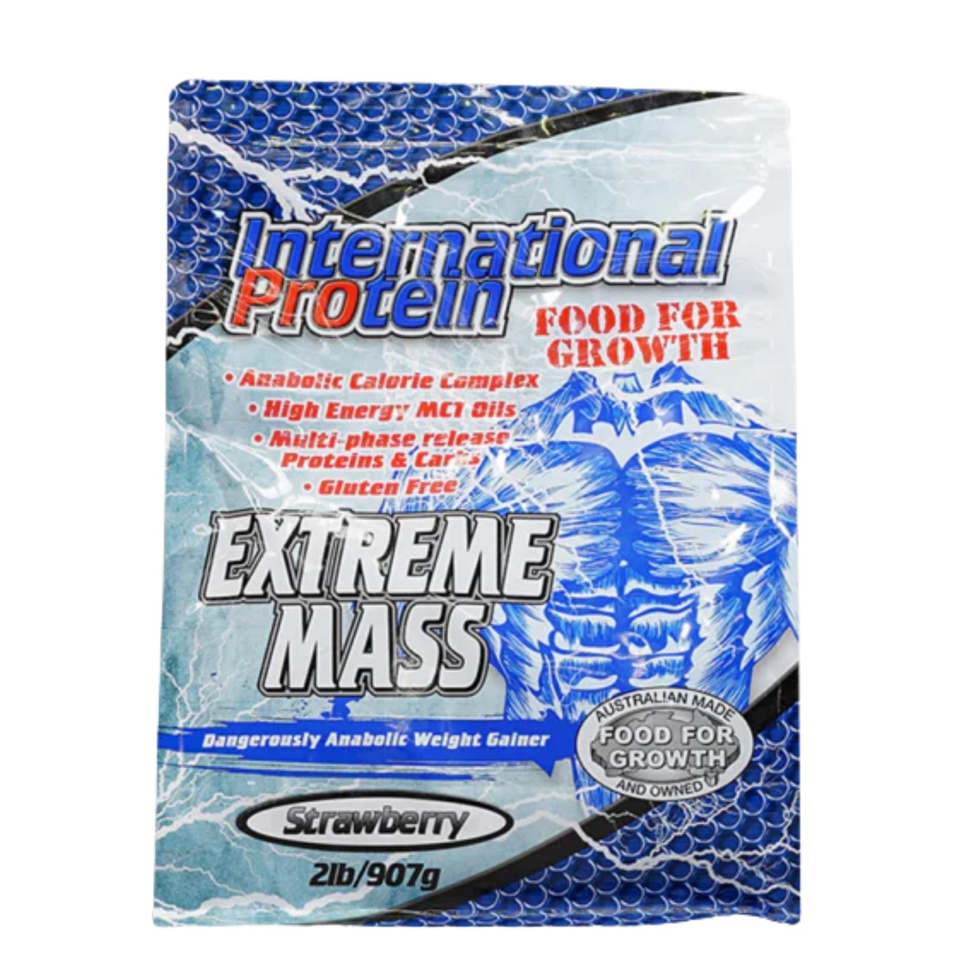 International Protein - Extreme Mass - Supplements - Strawberry - The Cave Gym