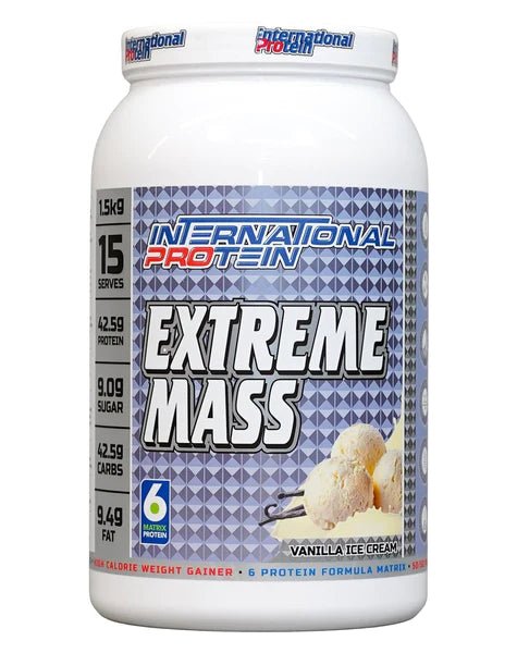 International Protein - Extreme Mass - Supplements - Vanilla Ice Cream - The Cave Gym