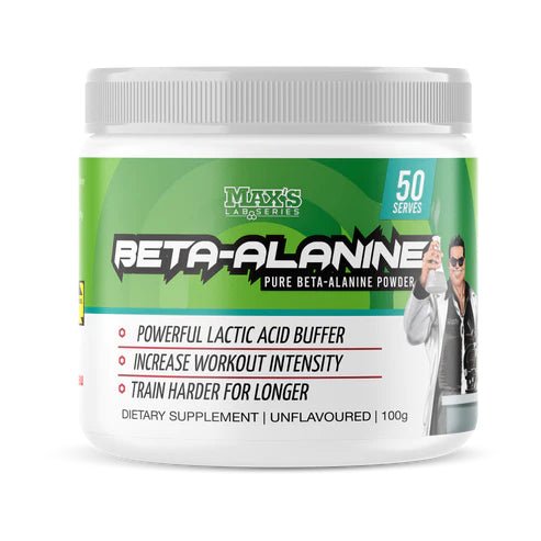 Max's Lab Series - Beta-Alanine - Supplements - 50 Serves/100g - The Cave Gym