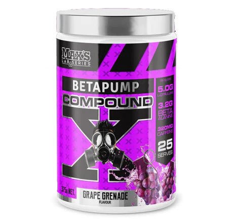 Max's Lab Series - Betapump Compound X - Supplements - 25 Serves - The Cave Gym