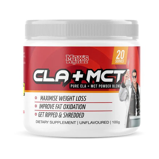 Max's Lab Series - CLA + MCT - Supplements - 20 Serves/100g - The Cave Gym