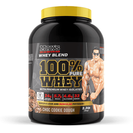 Max's Supplements - 100% Pure Whey Protein - Supplements - 1kg - The Cave Gym
