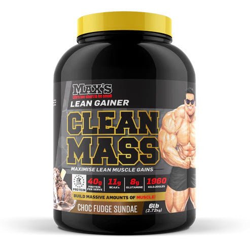 Max's Supplements - Clean Mass Lean Gainer - Supplements - 2.72kg - The Cave Gym