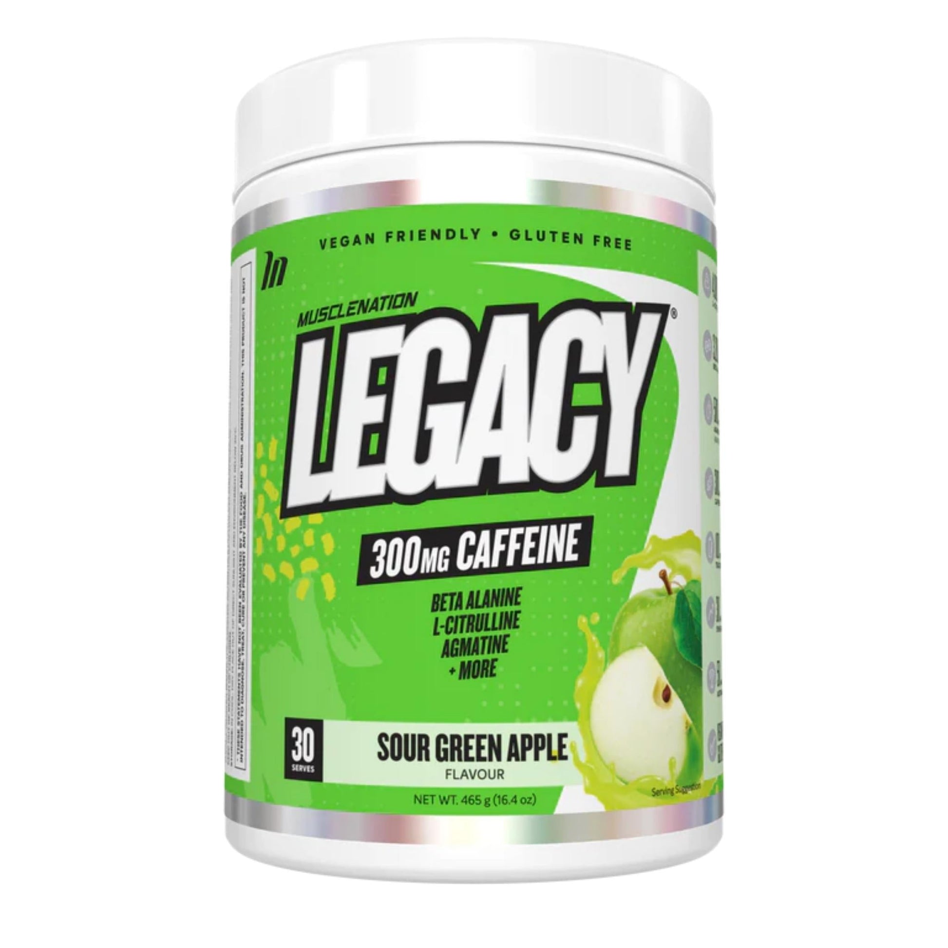 Muscle Nation - Legacy Pre-Workout - Supplements - 30 Serves - The Cave Gym
