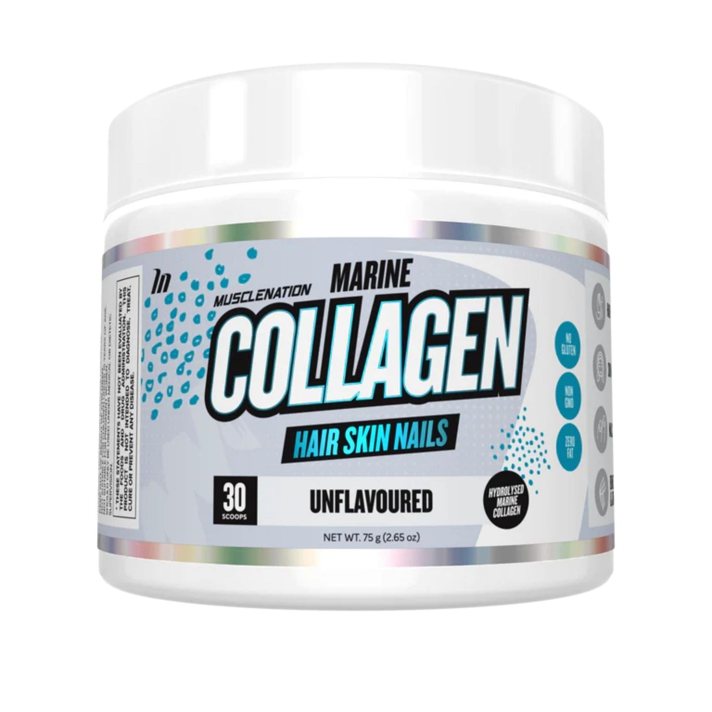 Muscle Nation - Marine Collagen Unflavoured - Supplements - 30 Serves - The Cave Gym