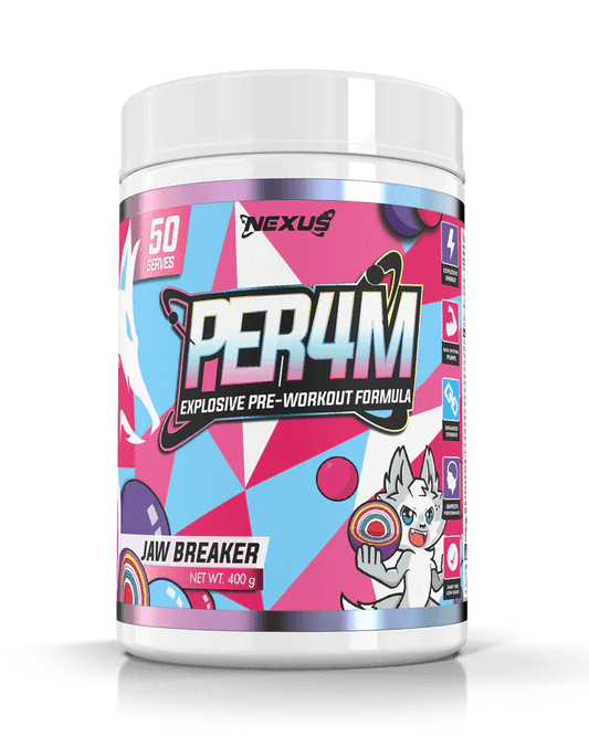 Nexus Sports Nutrition - PER4M Pre-Workout - Supplements - 50 Serves - The Cave Gym