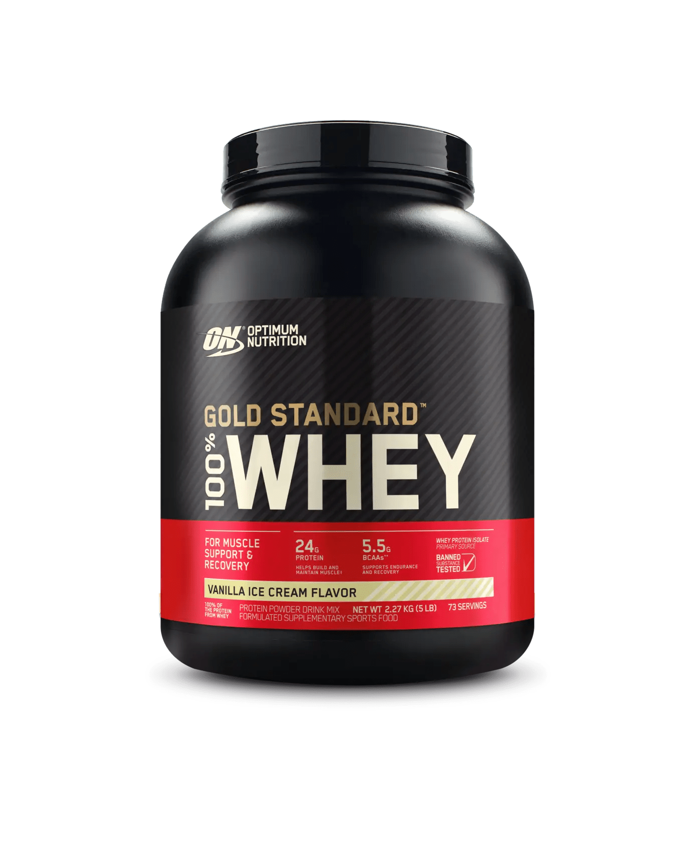 Optimum Nutrition - 100% Whey Gold Standard Protein - Supplements - 2.27kg - The Cave Gym