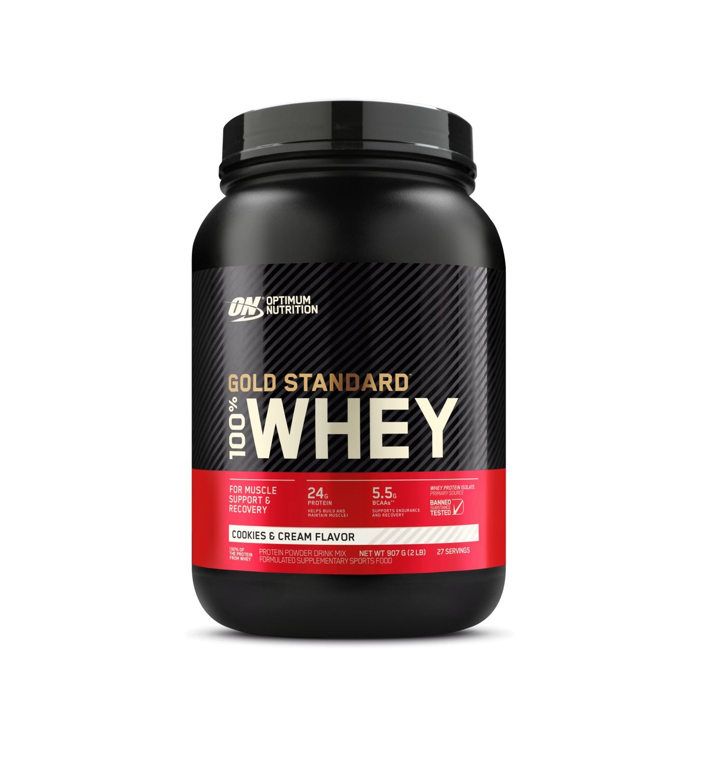 Optimum Nutrition - 100% Whey Gold Standard Protein - Supplements - 907g - The Cave Gym