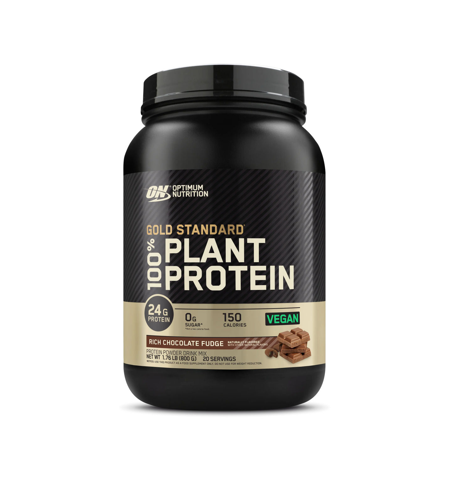 Optimum Nutrition - Gold Standard 100% Plant Protein - Supplements - Chocolate - The Cave Gym