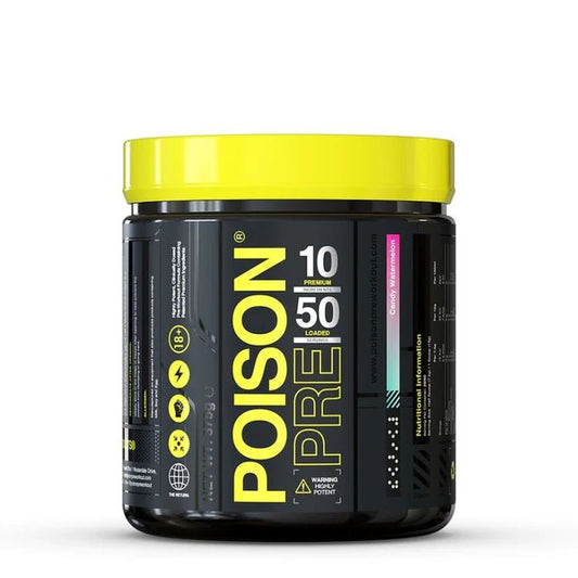 Poison - High Performance Nootropic Pre-Workout 50 Serves - Supplements - Candy Watermelon - The Cave Gym