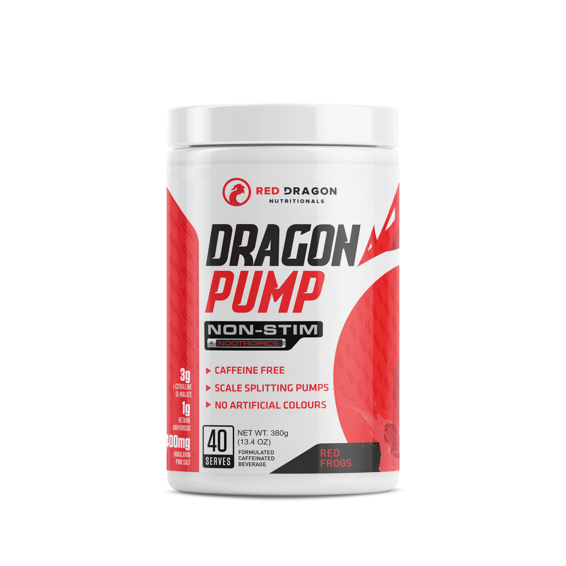 Red Dragon Nutritionals - Dragon Pump Pre-Workout Non-Stim - Supplements - 40 Serves - The Cave Gym