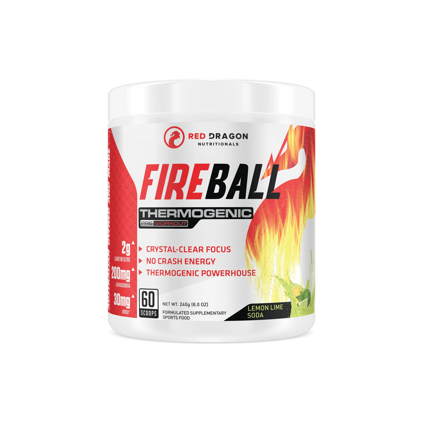 Red Dragon Nutritionals - Fireball Thermogenic - Supplements - 60 Serves - The Cave Gym