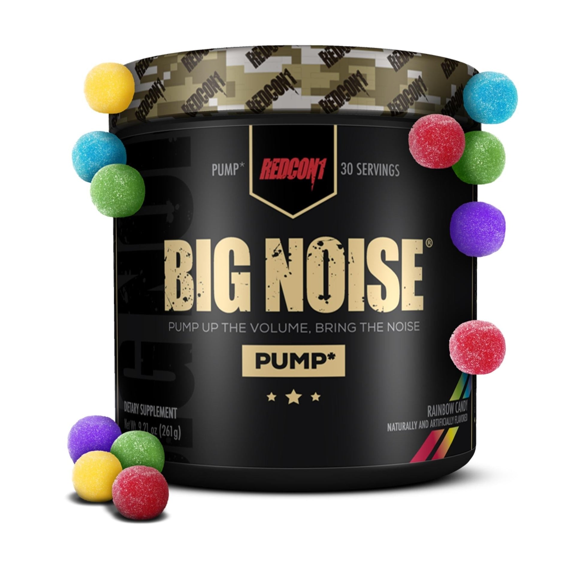 Redcon1 Big Noise Pump - 30 Serves - Supplements - Rainbow Candy - The Cave Gym