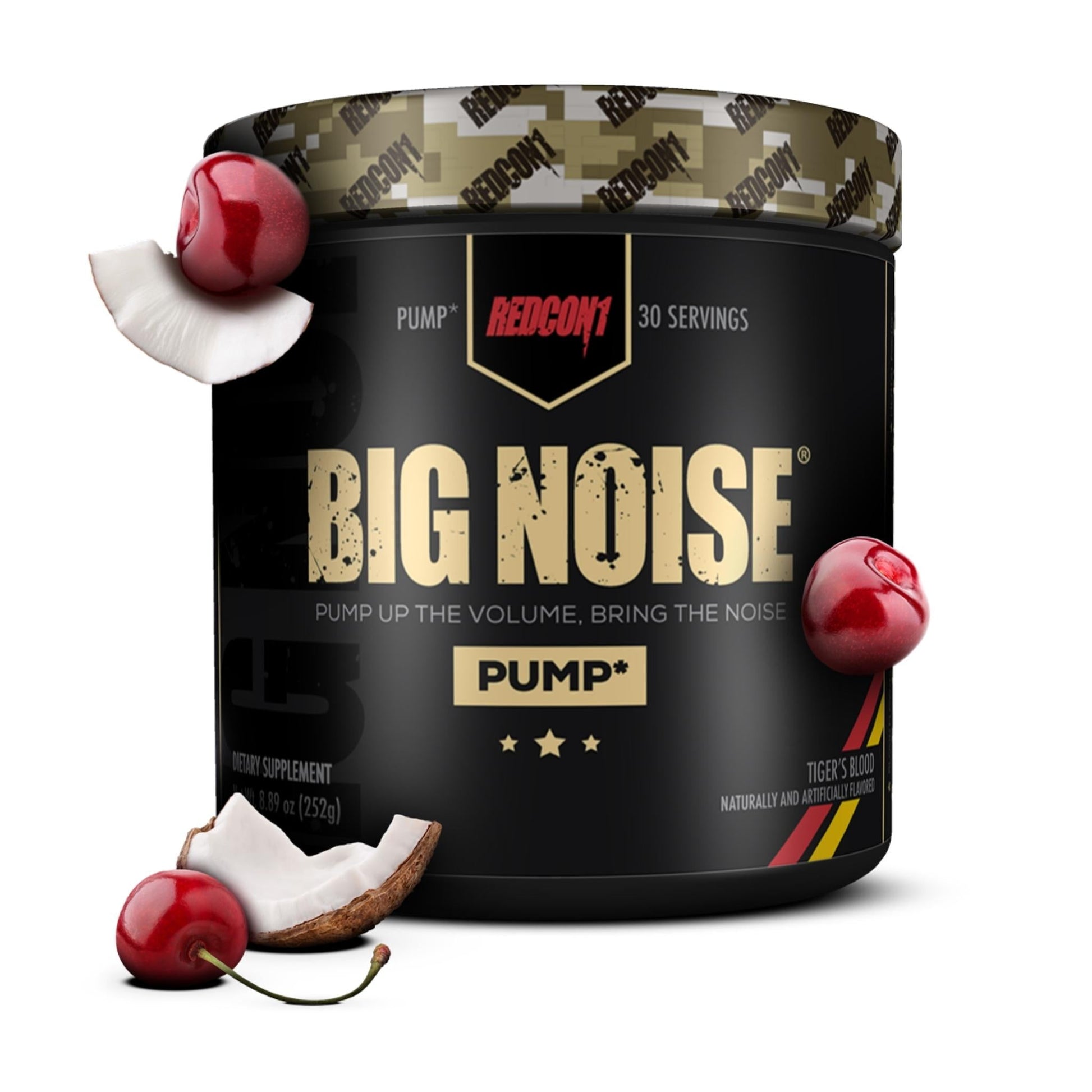 Redcon1 Big Noise Pump - 30 Serves - Supplements - Tiger Blood - The Cave Gym