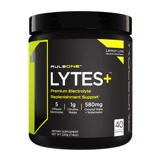 Rule 1 Proteins - R1 Lytes+ Lemon Lime - Supplements - 40 Serves - The Cave Gym