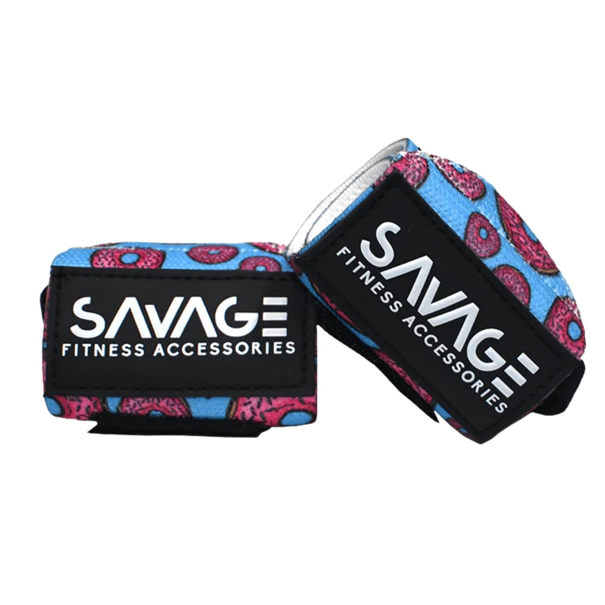 Savage Fitness- Patterned Wrist Wraps - Training Accessories - Donut - The Cave Gym