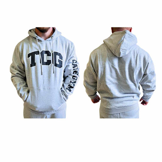 The Cave Gym - Hoodie 320gsm TCG - Merchandise - Grey Marle - The Cave Gym