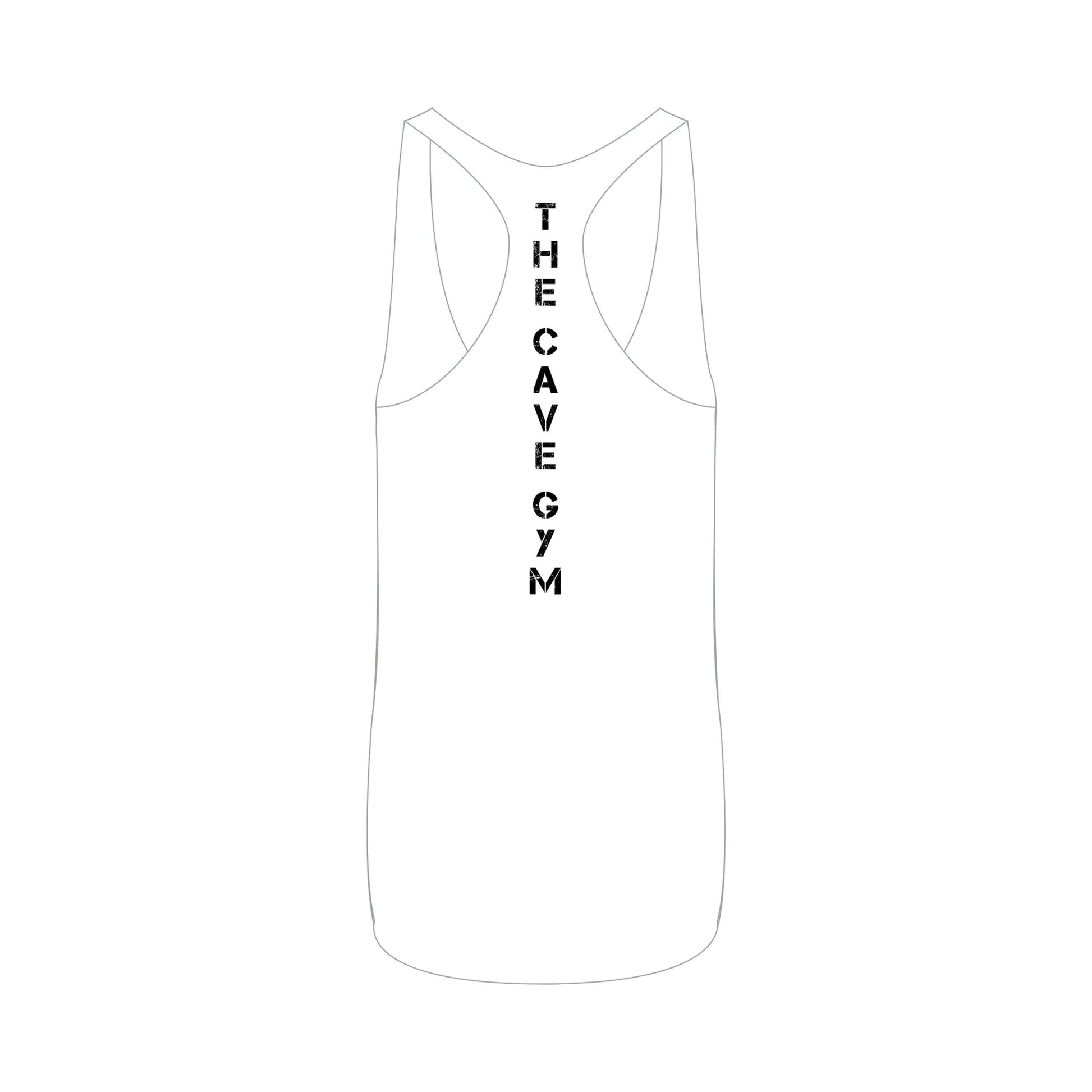 The Cave Gym - Stringer Singlet - Merchandise - White - The Cave Gym