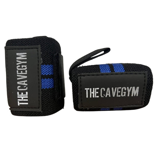 The Cave Gym - Wrist Wraps Black/Blue - Training Accessories - The Cave Gym